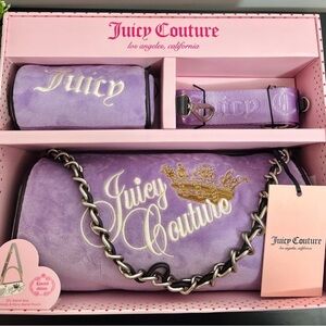 New Juicy Couture barrel bag collectible set